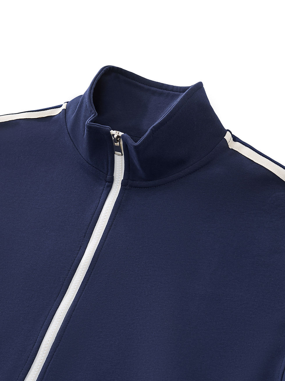 Thumbnail: Contrast Side-Stripe Stand Collar  Jacket