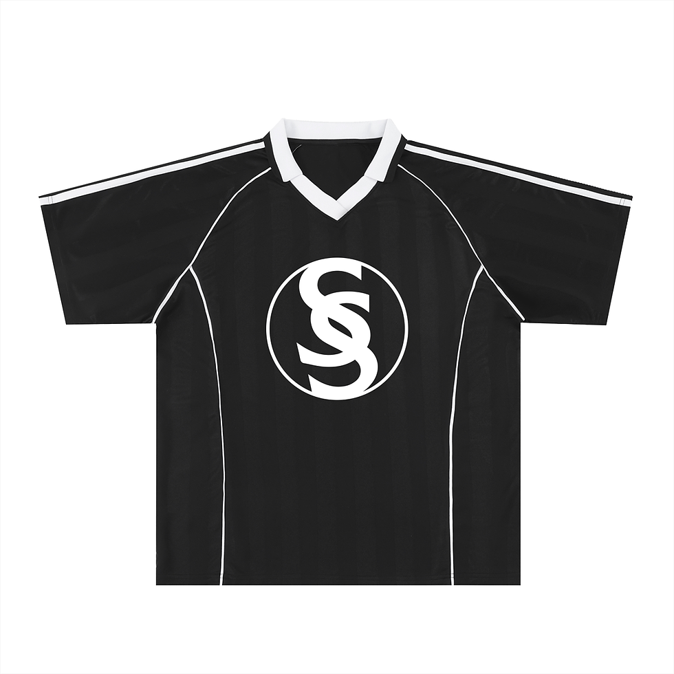 Thumbnail: SS logo Shadow Stripe Collared Soccer Jersey