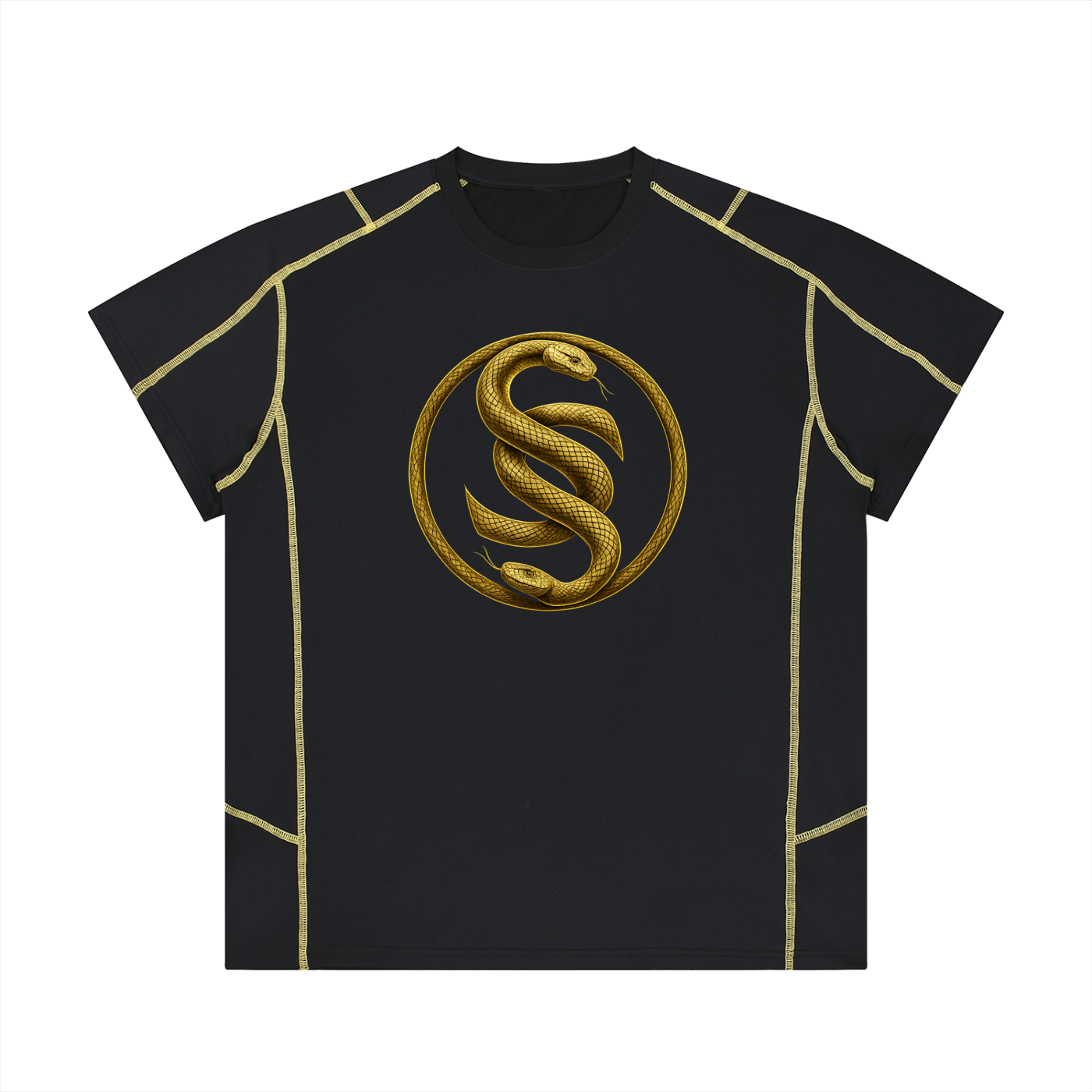 Unisex Contrast Stitch Regular Fit T-Shirt