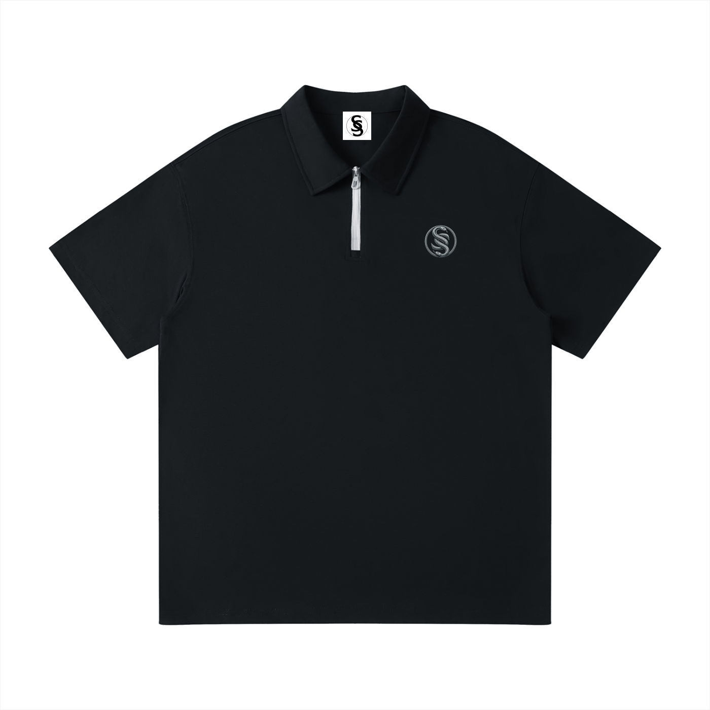 New SS Serpent logo Unisex Quarter-Zip Polo Shirt