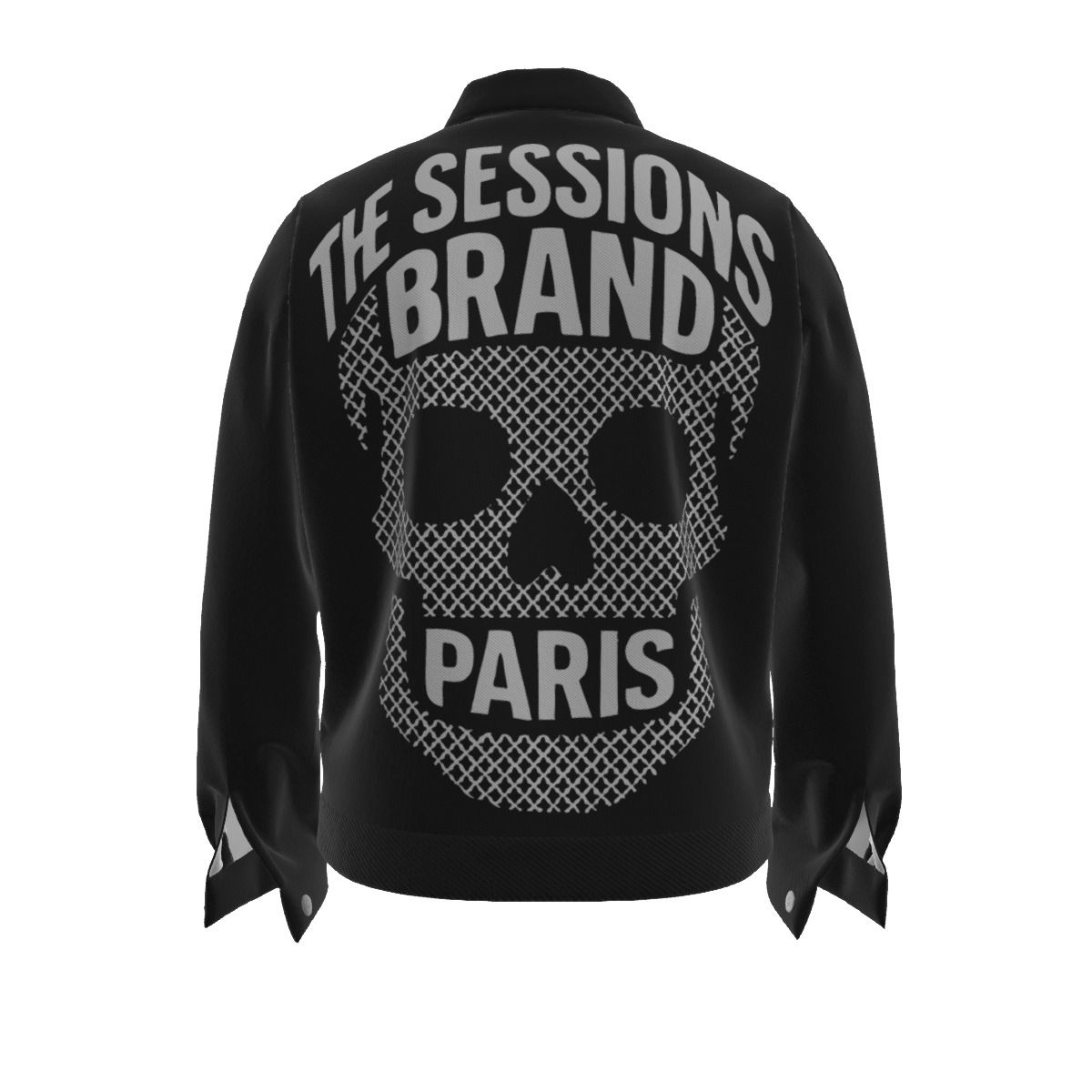 The Sessions Brand Skull Unisex Lapel Jacket | 245GSM Cotton