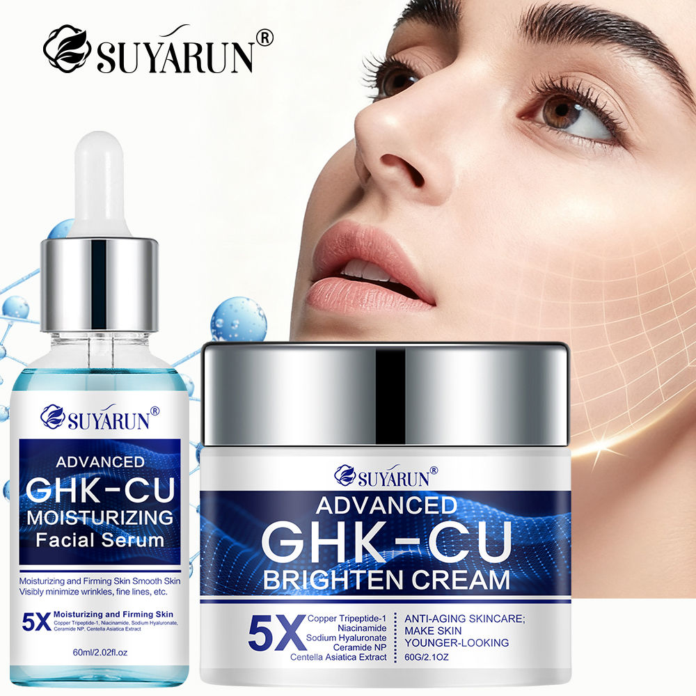 SUYARUN GHK-CU Cream & Serum - Anti-aging facial moisturizer, firming and moistu