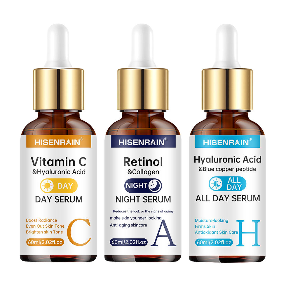 Thumbnail: HISENRAIN Vitamin C + Retinol + Hyaluronic Acid Serum Duo | Anti-Aging Brighteni