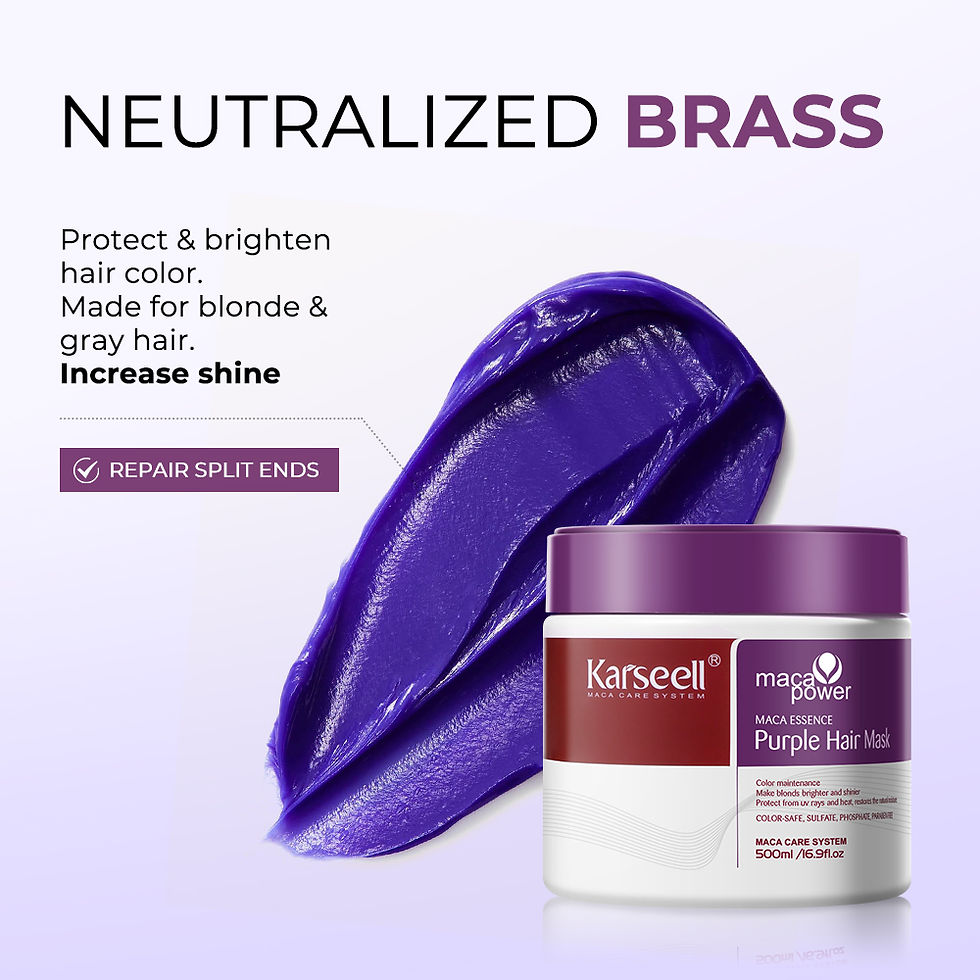 Thumbnail: Karseell Purple Hair Mask 100ml/500ml Professional Neutralizes Brass Yellow Tone