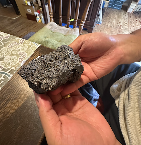 Tamahagane steel, traditionally used to make Japanese swords and knives