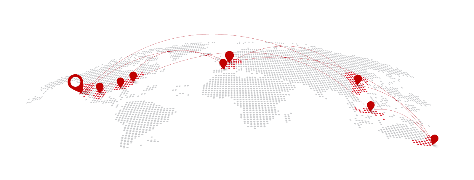 EVC Everywhere world map