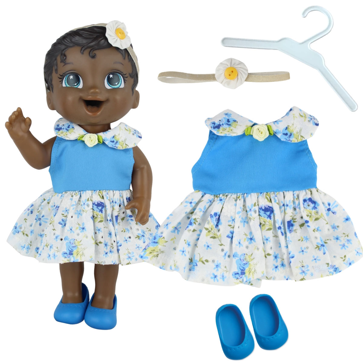 KIT ROUPA BABY ALIVE - CAMPONESA