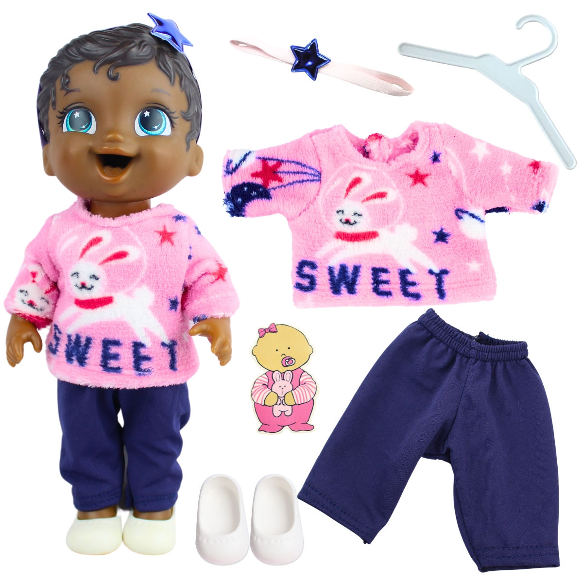 KIT ROUPA BABY ALIVE - RABBIT  SWEET