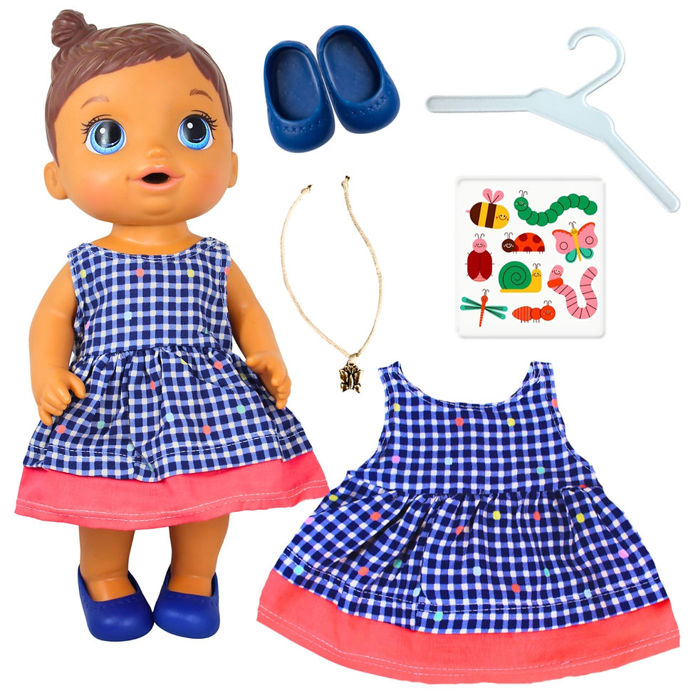 KIT ROUPA BABY ALIVE - NATUREZA