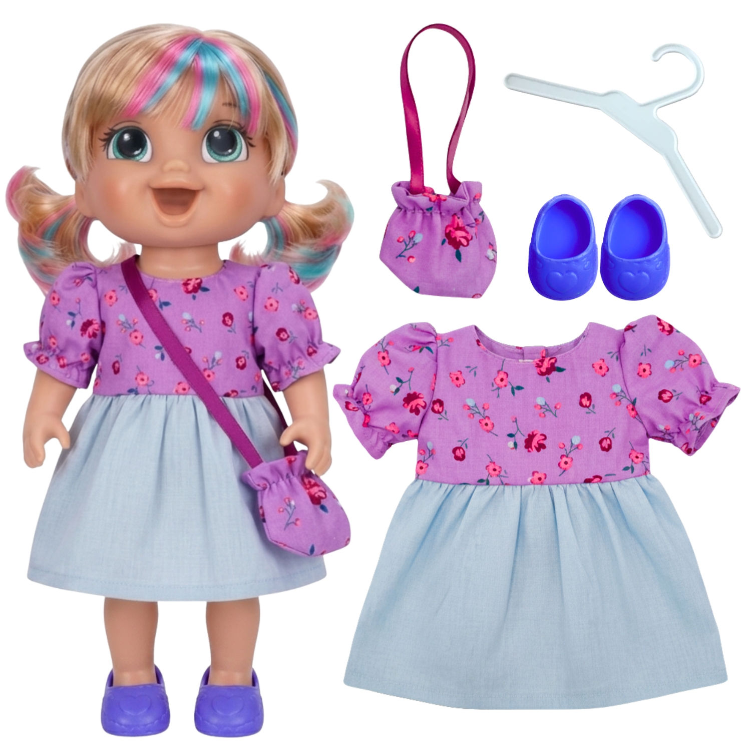 KIT ROUPA BABY ALIVE - MENINA FLORA