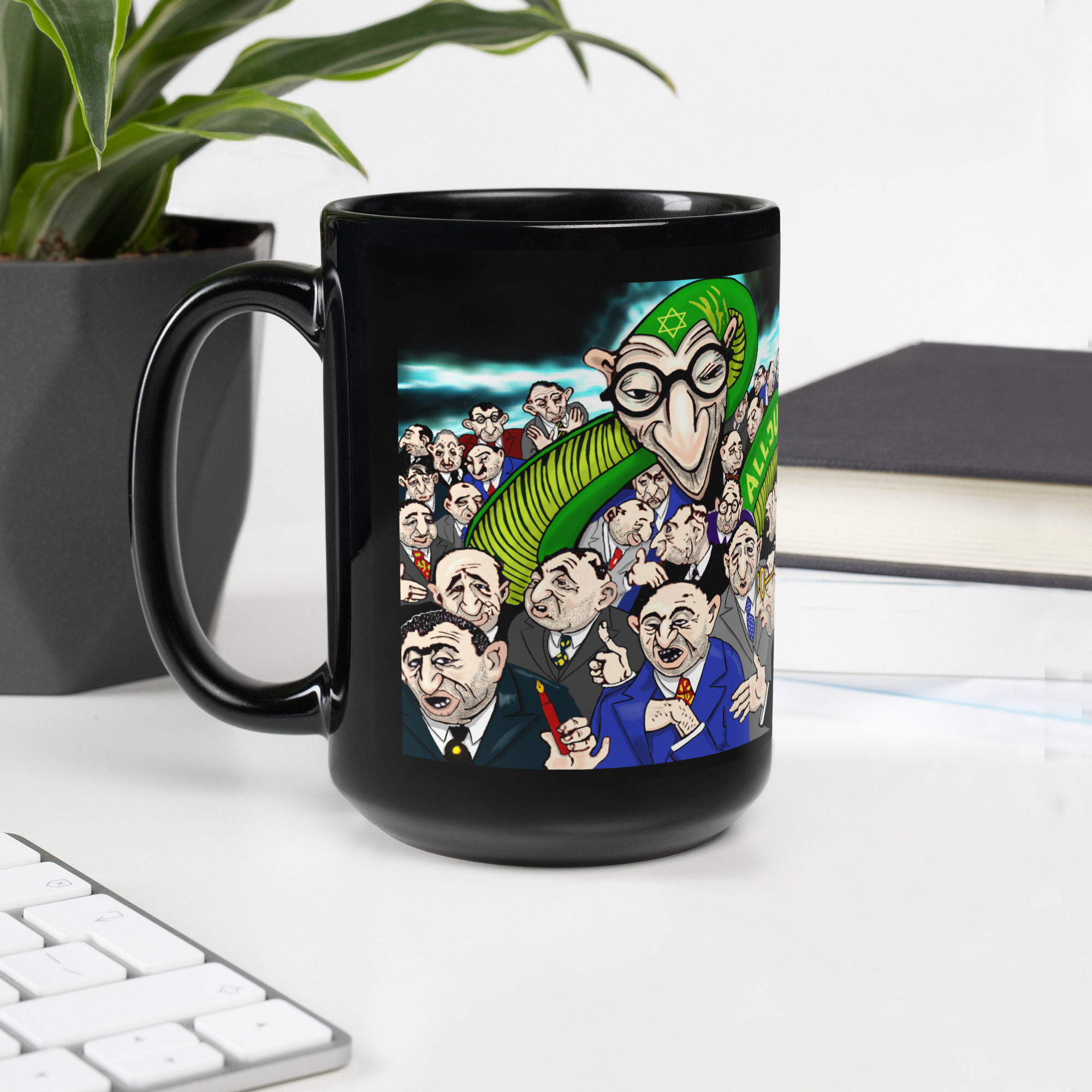 Der Juden Serpent - Black Glossy Mug