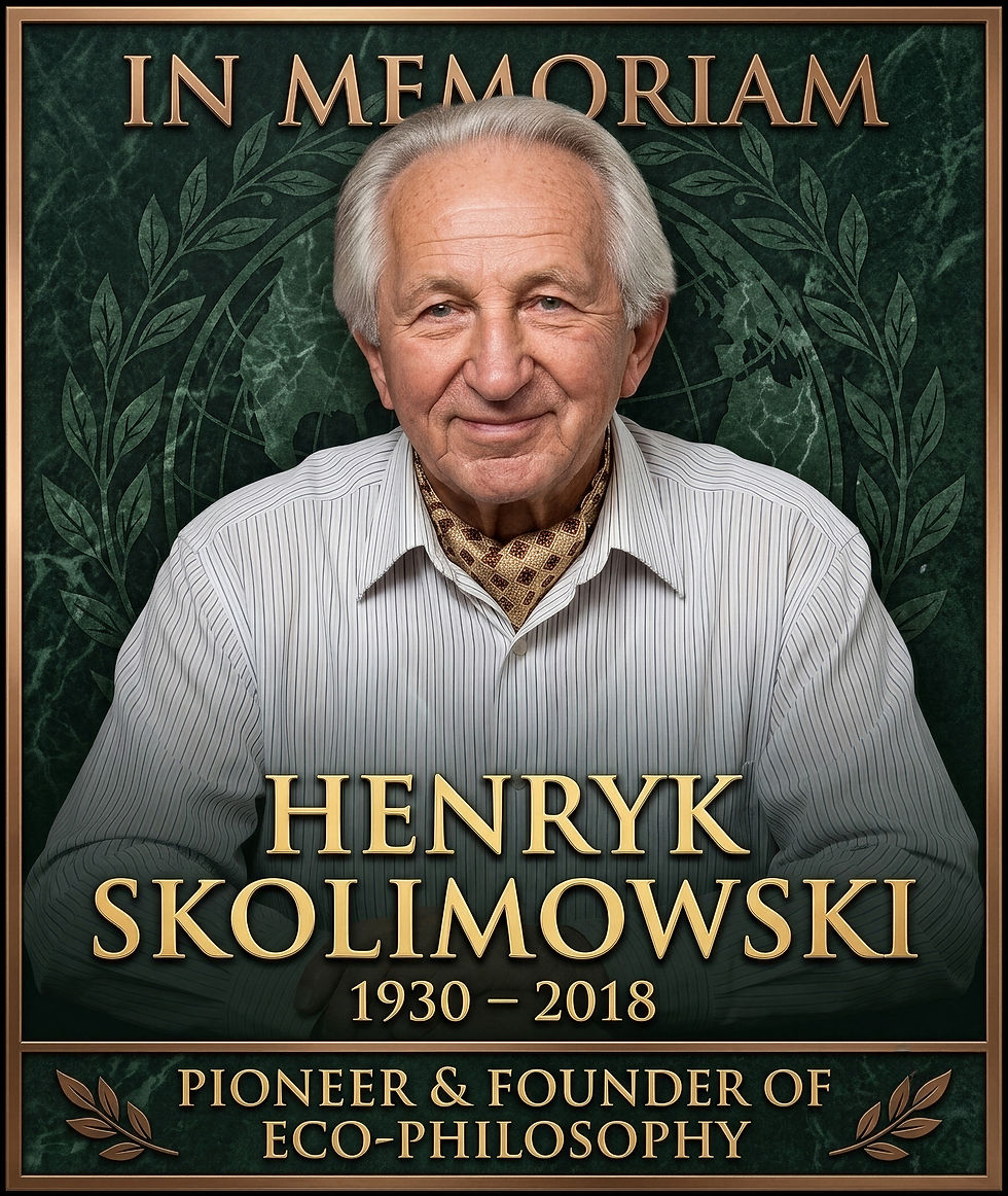 In Memorium of Henryk Skolimowski (1930-2018)