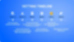 Vetting timeline on a blue background, detailing eight weeks of processes: documentation, financial analysis, tokenization, and listing.