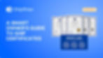 Blue background with Shipfinex logo, four certificates, and text "A Smart Owner's Guide to Ship Certificates." Report card with checkmarks.