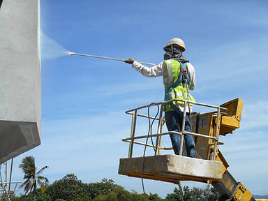 stock-photo-selangor-malaysia-february-2017-construction-workers-using-mobile-crane-bucket