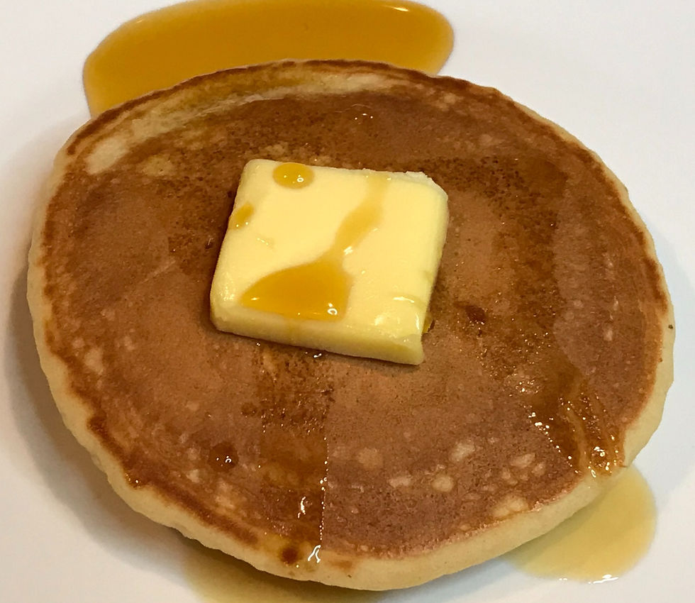 Fluffy and delicious pancakes flavored with maple syrup and butter.  Makes a wonderful breakfast recipe your kids will love. 