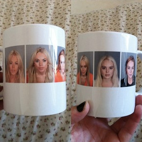 Caneca Lindsay Lohan Mugshot Criminal