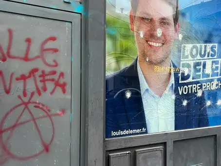 Municipales 2026 : à Lille, le QG du candidat de la droite vandalisé