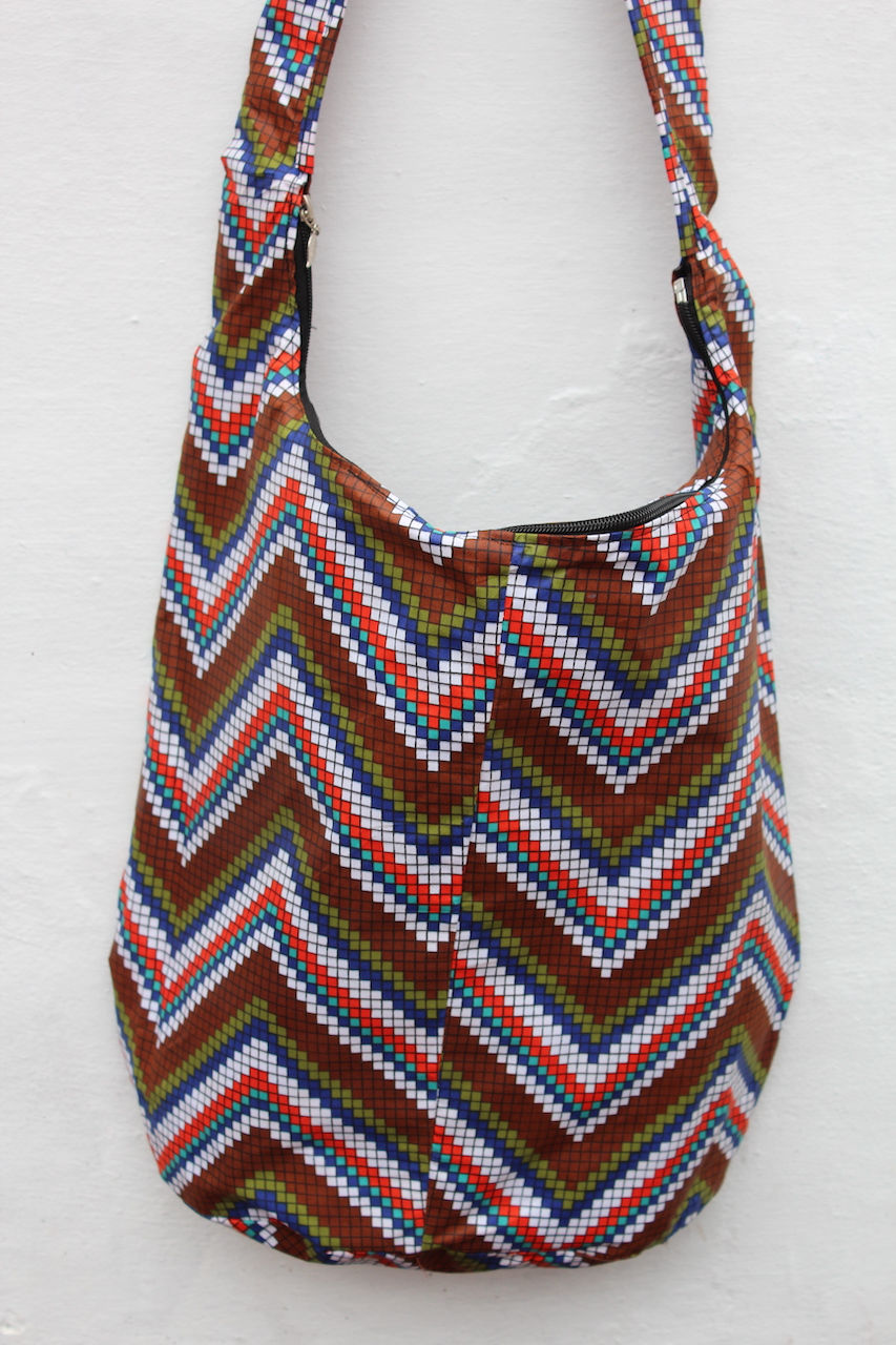 Thumbnail: African Print Shopper Bag - Geometric buy it at ArtAndPatterns.com