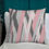 Thumbnail: Grey and Pink Cushion Pillow - Linear Patterns - artandpatterns.com