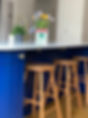 Tuxedo Blue cabinet doors and drawer fronts — crisp edges and detailing, Cardiff