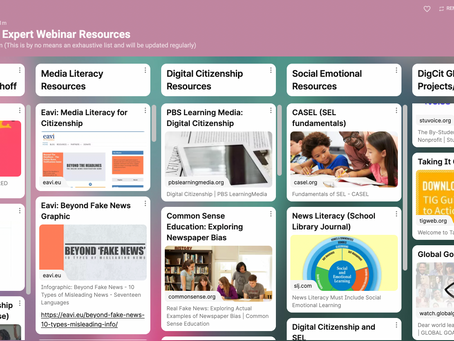 ISTE #DigCit Expert Webinar Resources