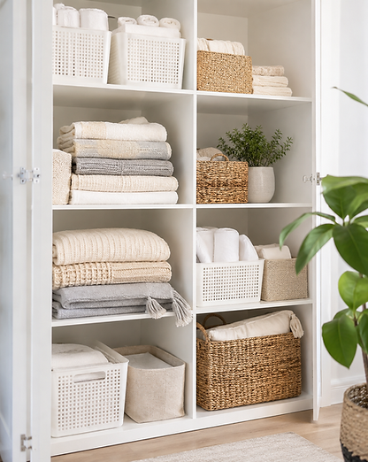 Organising and arranging a living space together