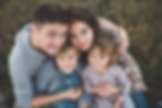 Retrato de familia feliz