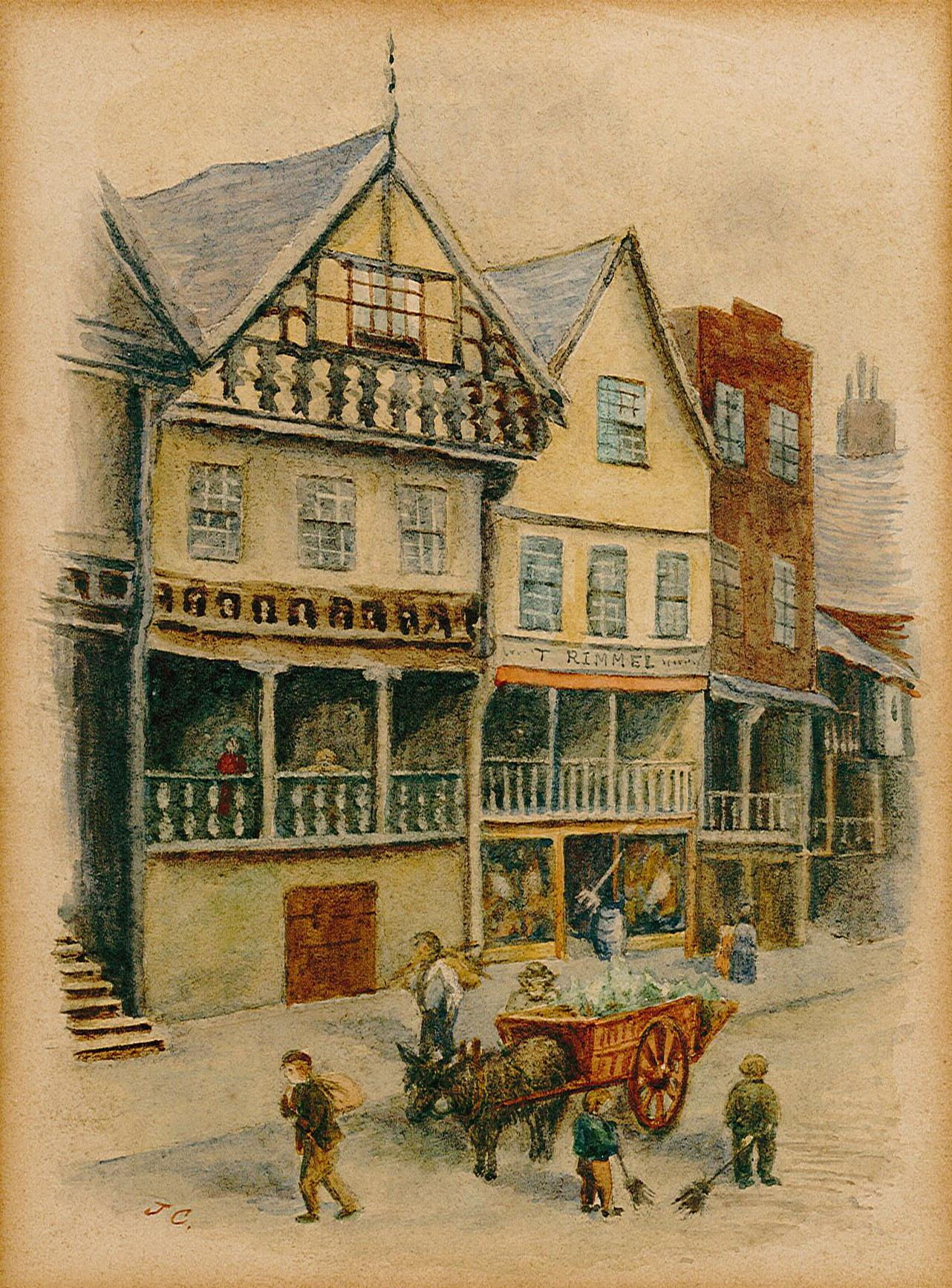 Watergate Street Chester | Watergate Caddesi Chester İngiltere