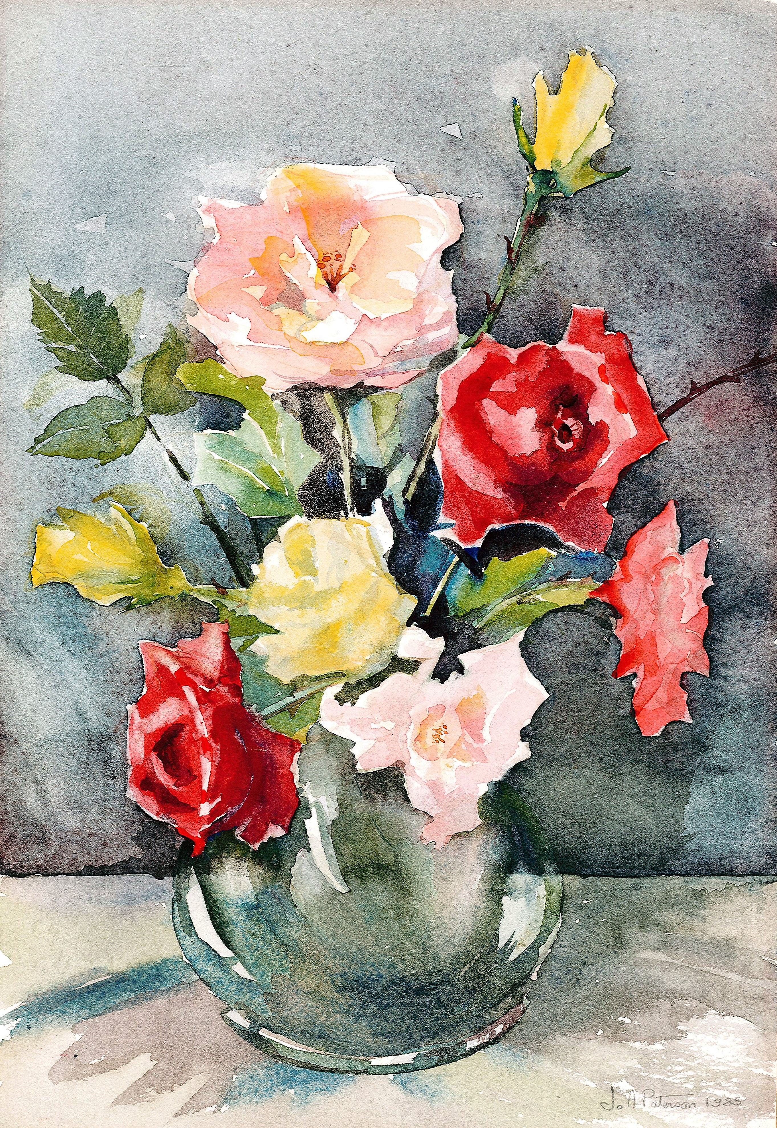Roses in a Vase
