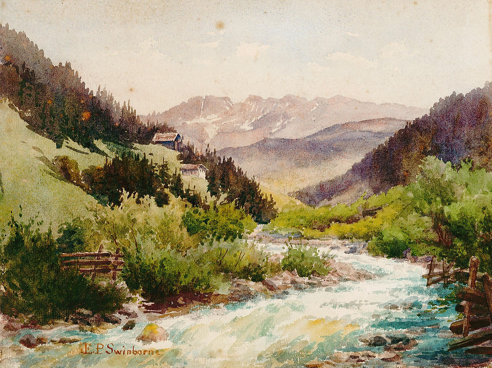 Nehir ve Dağ Manzarası