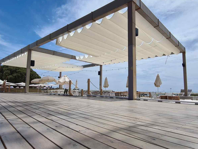 Shade for swimming pool, Kingscliff