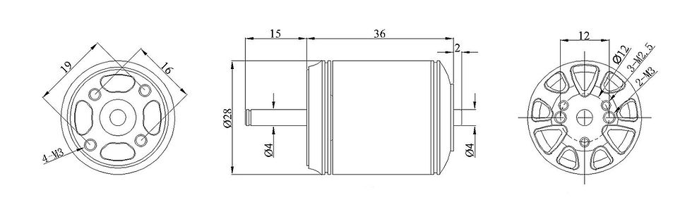 Thumbnail: Flashhobby Turbo 2836 EVO 1450KV Brushless Outrunner Motor