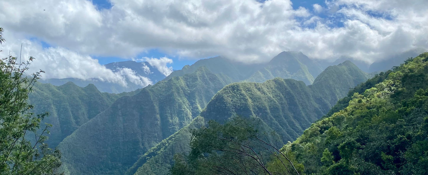 Photo d'une vue sur les cirques sur l'île de la Réunion.