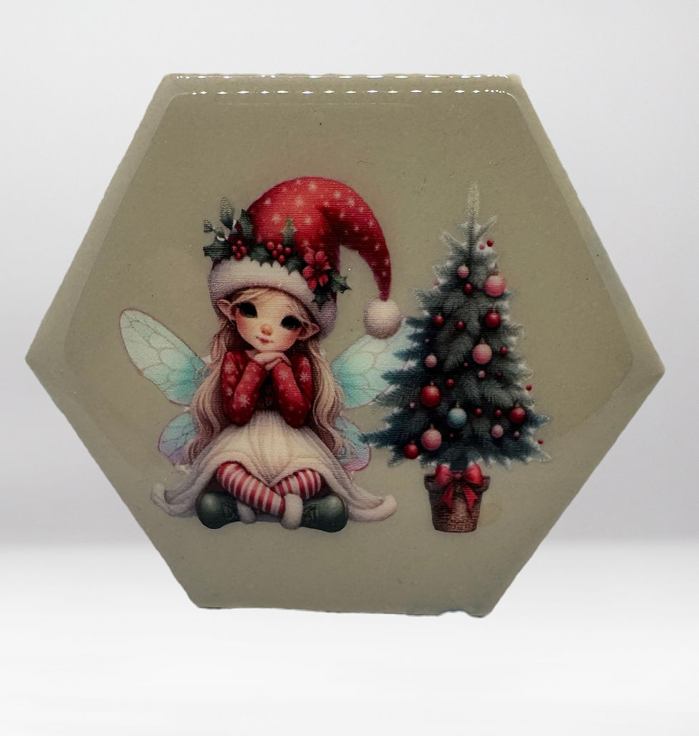 Fairy With Christmas Tree Coaster