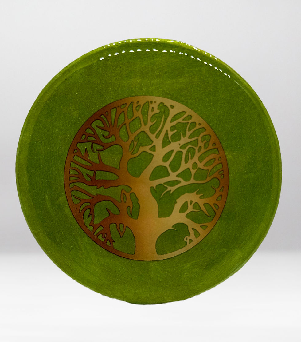 Tree on Green Coaster 4