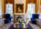 The chic historic parlor at The Gastonian