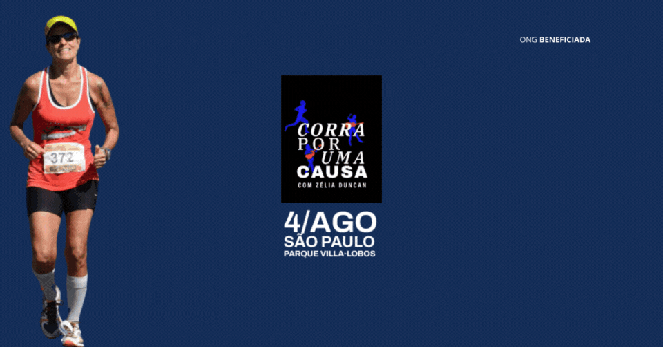 Corra por uma causa com Zélia Ducan em 04 de agosto em São Paulo