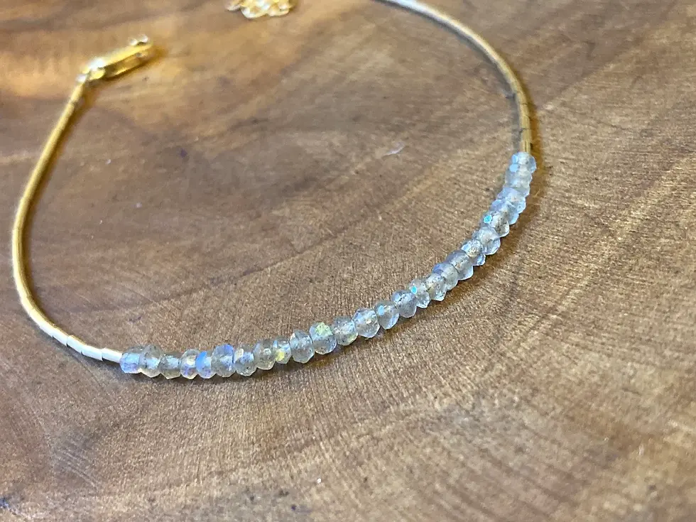 Labradorite gold filled bracelet