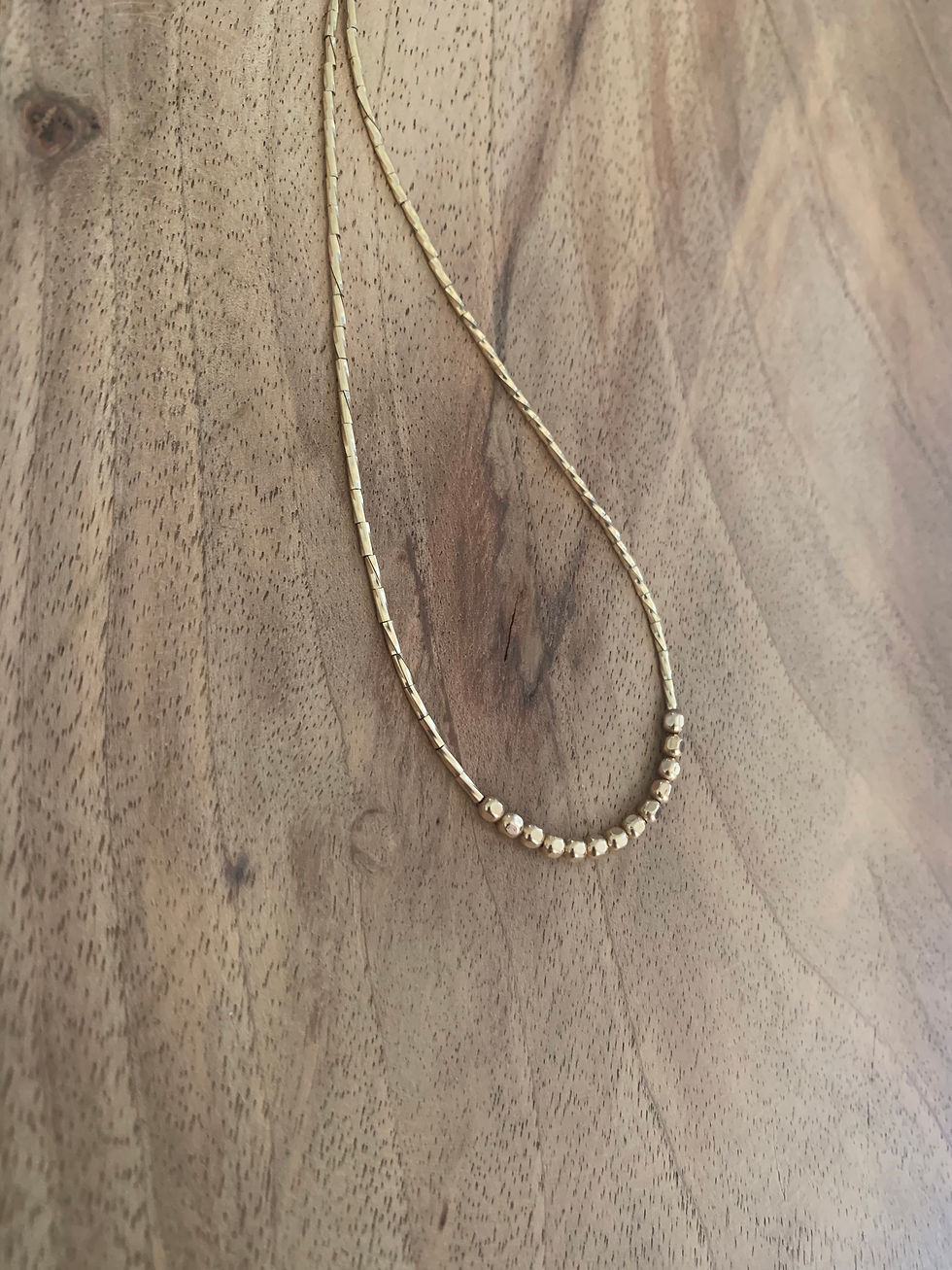 Thumbnail:  Goldfilled square necklace