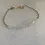 Thumbnail: Raw herkimer diamond quartz 14kt gold filled bracelet, small herkimer