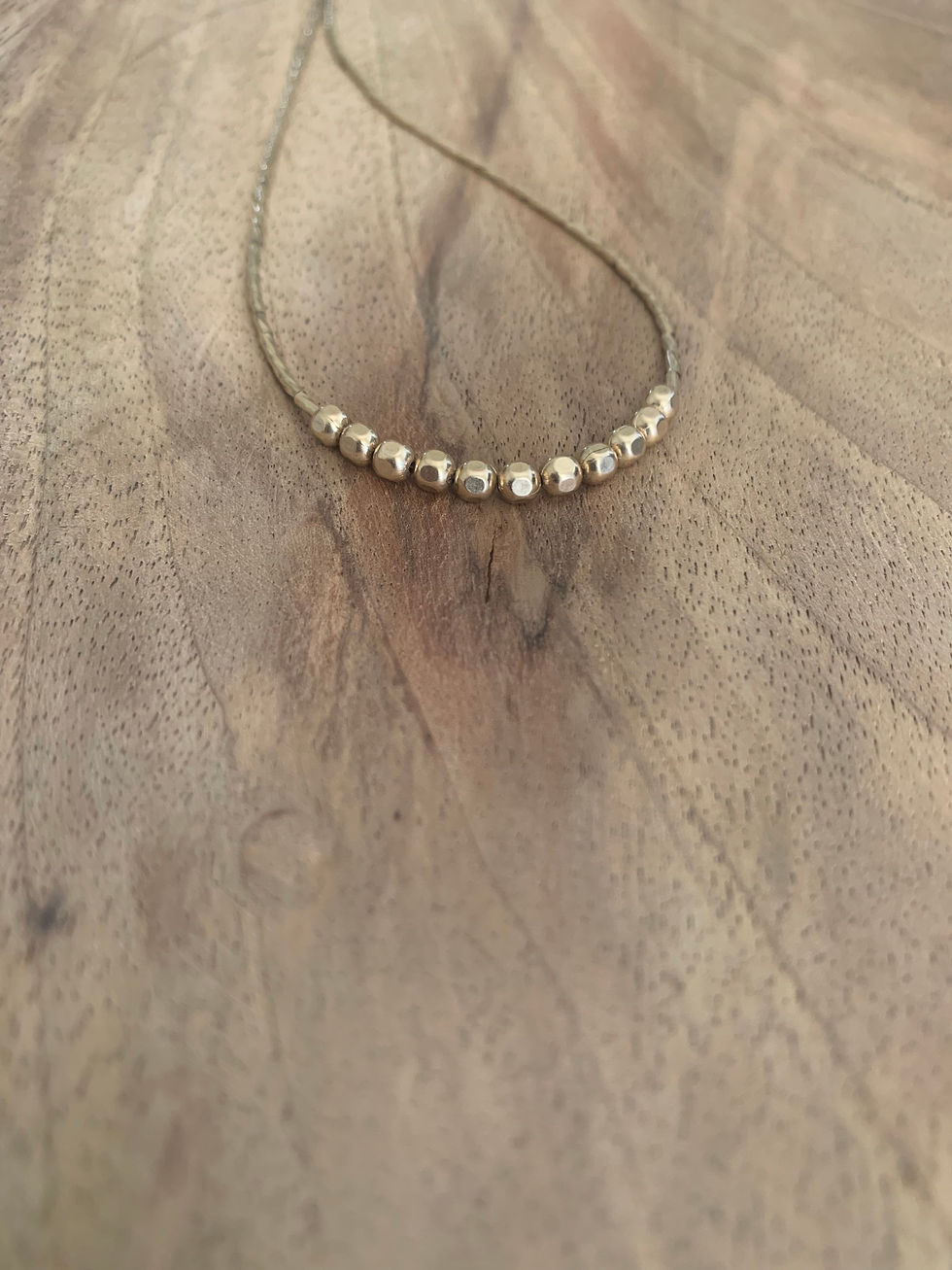 Thumbnail: Goldfilled big square necklace