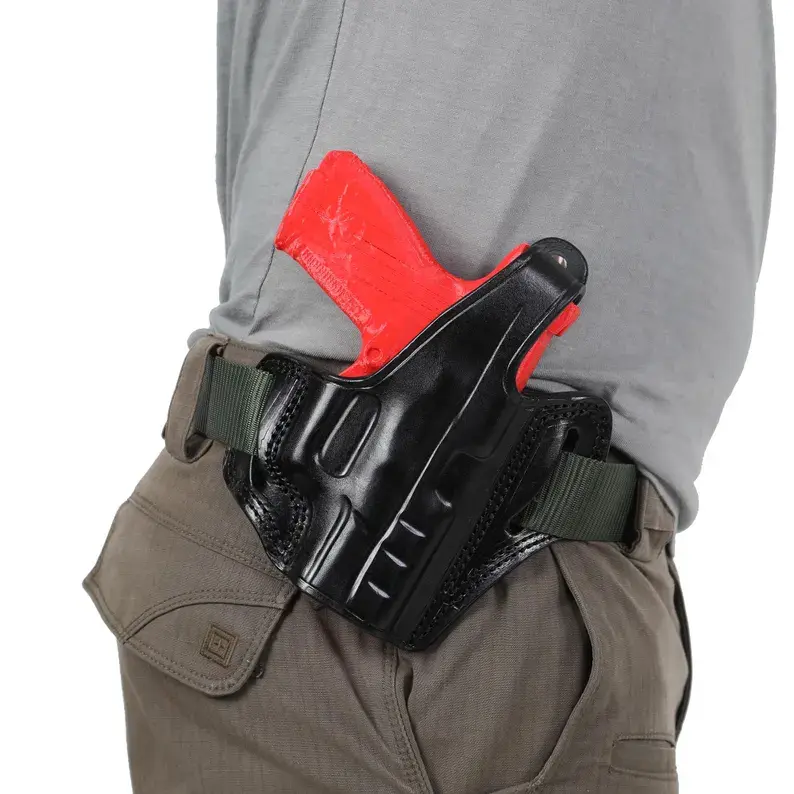 Thumbnail: Tisas Zigana Sport 9mm Owb Handmade Leather Holster
