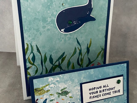 Mystery Stamping with Whale Done