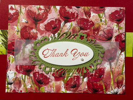 Painted Poppies Thank You