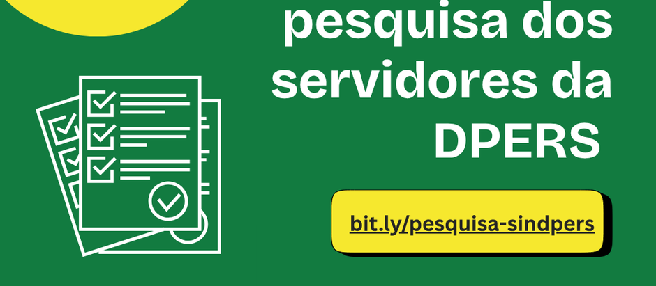 SINDPERS lança pesquisa sobre saúde e bem-estar dos servidores na DPERS