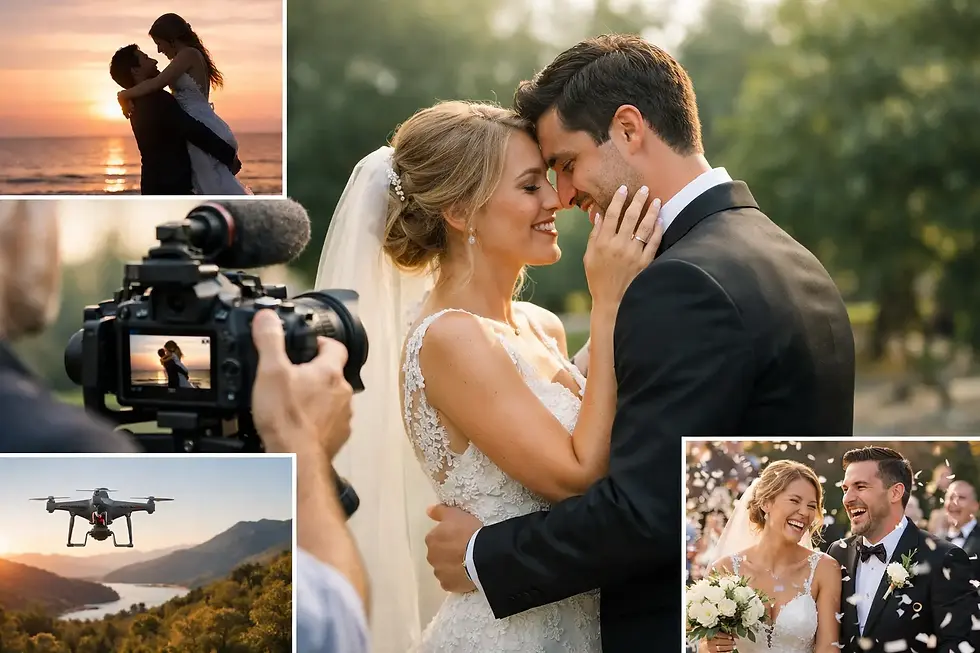 best wedding video styles showing cinematic and documentary wedding film examples