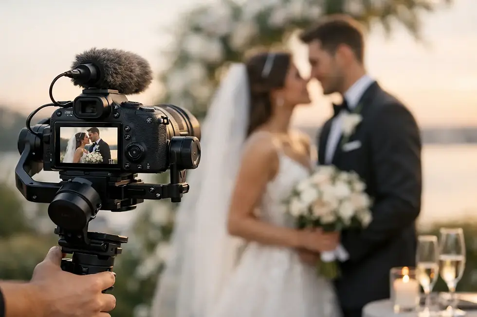 luxury wedding videography team creating an elegant cinematic wedding film
