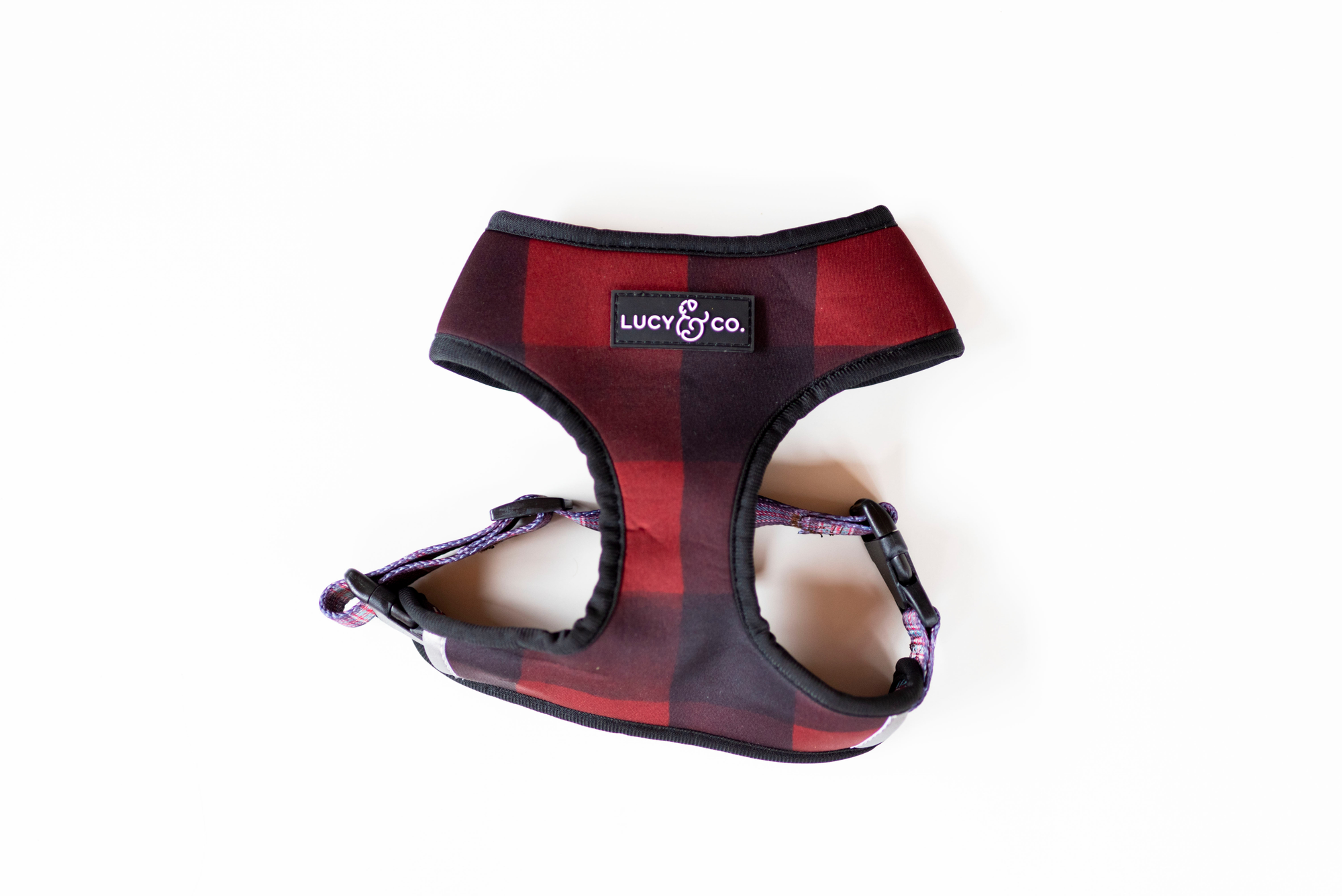 The Holly Jolly Plaid Reversible Harness