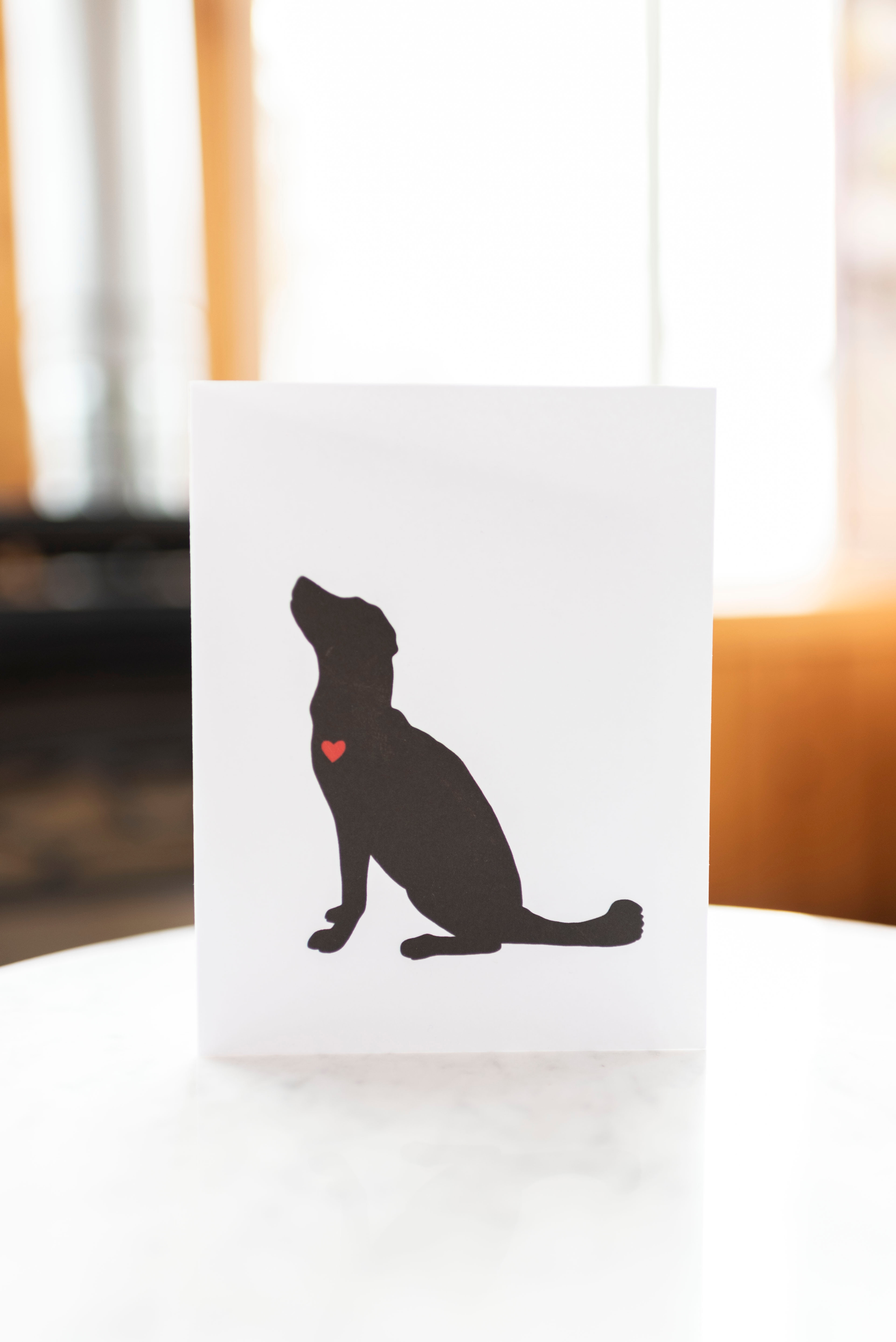 Dog Silhouette Card